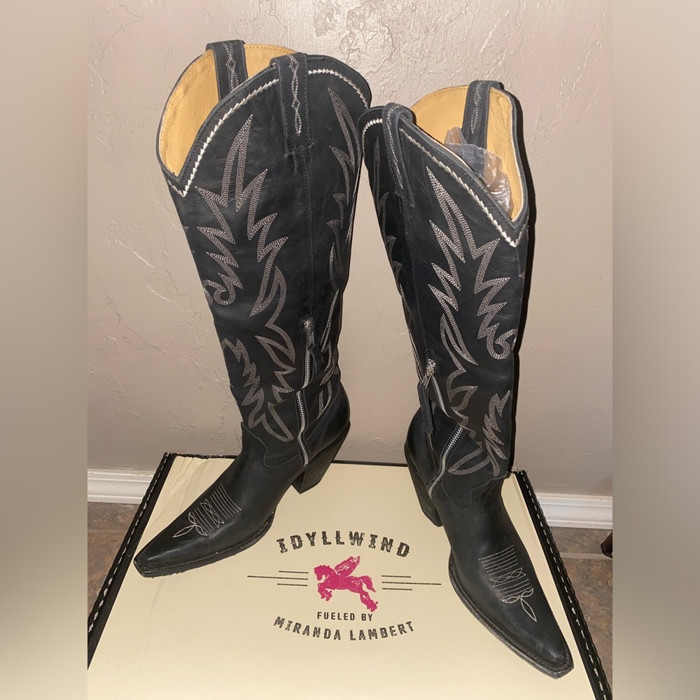 IDYLLWIND WOMEN'S TALL LEATHER WESTERN BOOTS
